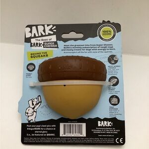 Bark Box Acornucopia Super Chewer LARGE Durable Treat Dispensing Dog Chew Toy 4"